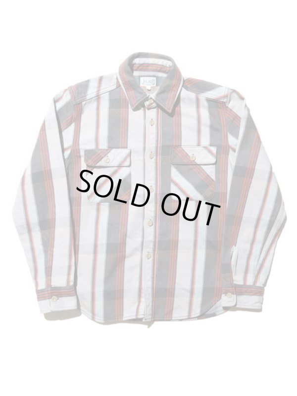 画像3: 【 JELADO（ジェラード） 】　JP94115　ヘビーチェックネルシャツ　[ ショート丈 ]　[ ブラック ] 