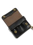 画像2: 【 KC'S（ケーシーズ） 】　トラッカーウォレット [ Trucker Wallet Short ] [ Horween Chromexcel Leather ] [ BLACK ]