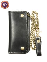 画像: 【 KC'S（ケーシーズ） 】　トラッカーウォレット [ Trucker Wallet Long ] [ Horween Chromexcel Leather ] [ BLACK ]