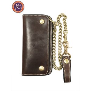 画像: 【 KC'S（ケーシーズ） 】　トラッカーウォレット　[ Horween Chromexcel Leather ] [ BROWN ]