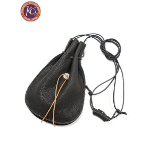 画像: 【 KC'S（ケーシーズ） 】　Loosely Pouch　[ DEER SKIN（鹿革） ] [ BLACK ] 【 メール便可 】
