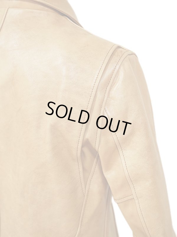 画像10: 【 Y'2 LEATHER（ワイツーレザー） 】　柿渋ホースシングルライダースジャケット　[ 馬革 ] [ KAKISHIBU ]