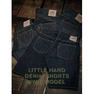 画像: 【 予約商品 】 【 Little Hand（リトルハンド） 】　【 13.5oz 】 大戦モデルデニムショーツ　[ WWII ] [ Non Wash ] 