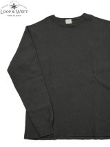 画像: 【 Loop & Weft（ループアンドウエフト） 】　リブニットサーマル　[ CLASSIC ROYAL RIB KNIT CREWNECK THERMAL ] [ A.Black ] 【 メール便可 】