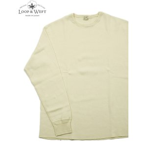 画像: 【 Loop & Weft（ループアンドウエフト） 】　リブニットサーマル　[ CLASSIC ROYAL RIB KNIT CREWNECK THERMAL ] [ V. Ivory ] 【 メール便可 】