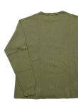 画像2: 【 Loop & Weft（ループアンドウエフト） 】　リブニットサーマル　[ CLASSIC ROYAL RIB KNIT CREWNECK THERMAL ] [ A. Olive ] 【 メール便可 】