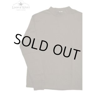 画像: 【 Loop & Weft（ループアンドウエフト） 】　スーピマハニカムミドルネックサーマル　[ Supima Long Honeycomb Middle Neck Thermal ] [ Oak Brown ] 【 メール便可 】