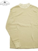 画像: 【 Loop & Weft（ループアンドウエフト） 】　スーピマハニカムミドルネックサーマル　[ Supima Long Honeycomb Middle Neck Thermal ] [ Vintage Ivory ] 【 メール便可 】