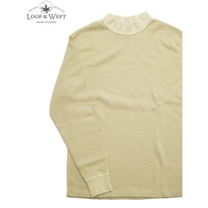 画像: 【 Loop & Weft（ループアンドウエフト） 】　スーピマハニカムミドルネックサーマル　[ Supima Long Honeycomb Middle Neck Thermal ] [ Vintage Ivory ] 【 メール便可 】