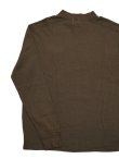 画像2: 【 Loop & Weft（ループアンドウエフト） 】　スーピマハニカムミドルネックサーマル　[ Supima Long Honeycomb Middle Neck Thermal ] [ Oak Brown ] 【 メール便可 】