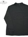 画像1: 【 Loop & Weft（ループアンドウエフト） 】　スーピマハニカムミドルネックサーマル　[ Supima Long Honeycomb Middle Neck Thermal ] [ Antique Black ] 【 メール便可 】