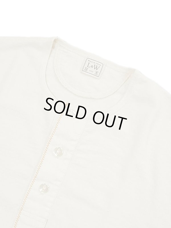 画像3: 【 Loop & Weft（ループアンドウエフト） 】　ハイゲージパイルクラシックヘンリー [ COMBED YARN HIGH GAUGE PILE CLASSIC HENLEY ] [ V.IVORY ] 【 メール便可 】