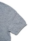 画像4: 【 Loop & Weft（ループアンドウエフト） 】　スーパースラブ杢天竺ヘンリー [ SUPER SLUB TUBE KNIT 4 BUTTONS HENLEY ] [ H.BLUE ] 【 メール便可 】