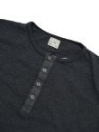 画像3: 【 Loop & Weft（ループアンドウエフト） 】　スーパースラブ杢天竺ヘンリー [ SUPER SLUB TUBE KNIT 4 BUTTONS HENLEY ] [ A.BLACK ] 【 メール便可 】