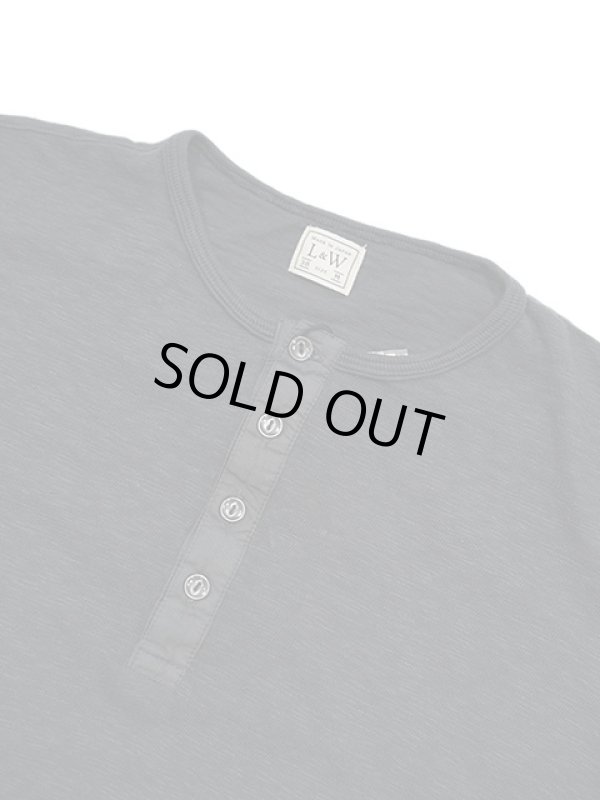 画像3: 【 Loop & Weft（ループアンドウエフト） 】　スーパースラブ杢天竺ヘンリー [ SUPER SLUB TUBE KNIT 4 BUTTONS HENLEY ] [ A.BLACK ] 【 メール便可 】