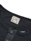 画像6: 【 Loop & Weft（ループアンドウエフト） 】　スーパースラブ杢天竺ヘンリー [ SUPER SLUB TUBE KNIT 4 BUTTONS HENLEY ] [ A.BLACK ] 【 メール便可 】