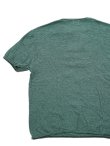 画像2: 【 Loop & Weft（ループアンドウエフト） 】　スーパースラブ杢天竺ヘンリー [ SUPER SLUB TUBE KNIT 4 BUTTONS HENLEY ] [ O.GREEN ] 【 メール便可 】