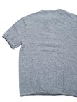 画像2: 【 Loop & Weft（ループアンドウエフト） 】　スーパースラブ杢天竺ヘンリー [ SUPER SLUB TUBE KNIT 4 BUTTONS HENLEY ] [ H.BLUE ] 【 メール便可 】