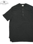 画像1: 【 Loop & Weft（ループアンドウエフト） 】　スーピマコットンヘンリー [ SUPIMA COTTON EDGE PIPING CLASSIC HENLEY ] [ A.BLACK ] 【 メール便可 】