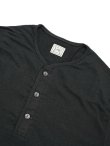 画像3: 【 Loop & Weft（ループアンドウエフト） 】　スーピマコットンヘンリー [ SUPIMA COTTON EDGE PIPING CLASSIC HENLEY ] [ A.BLACK ] 【 メール便可 】