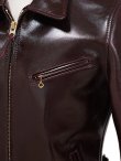画像6: 【 Y'2 LEATHER（ワイツーレザー） 】 アニリンステアシングルライダース [ Aniline Steer Single Riders ( 牛革 ) ] [ CHERRY ]