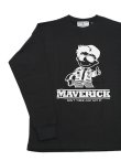画像1: 【 Homage（オマージュ） 】Homage Long Sleeve T-Shirts [ MAVERICK ] [ BLACK ] 【 メール便可 】