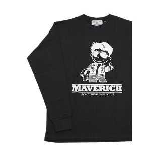 画像: 【 Homage（オマージュ） 】Homage Long Sleeve T-Shirts [ MAVERICK ] [ BLACK ] 【 メール便可 】