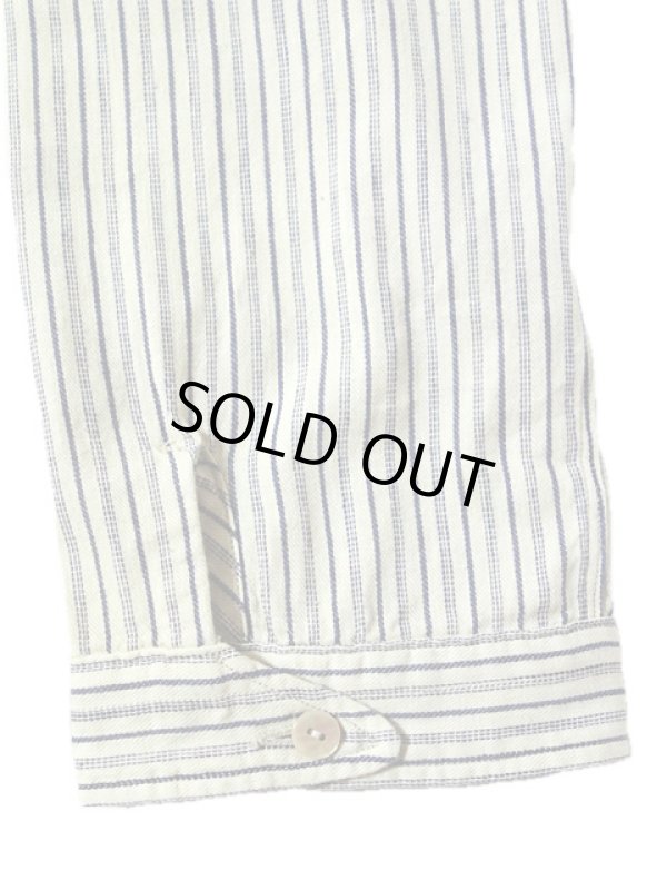 画像5: 【 ORGUEIL（オルゲイユ） 】 インディゴストライプショールカラーシャツ [ SHAWL COLLAR SHIRTS ]