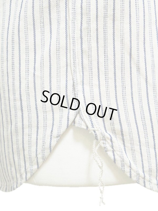 画像6: 【 ORGUEIL（オルゲイユ） 】 インディゴストライプショールカラーシャツ [ SHAWL COLLAR SHIRTS ]