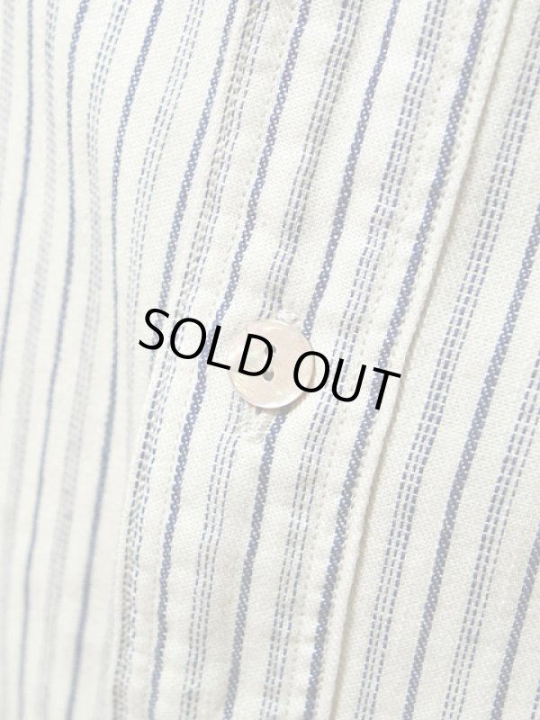 画像7: 【 ORGUEIL（オルゲイユ） 】 インディゴストライプショールカラーシャツ [ SHAWL COLLAR SHIRTS ]