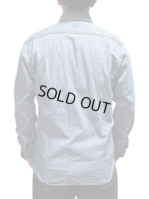 画像2: 【 ORGUEIL（オルゲイユ） 】 インディゴデニムワークシャツ [ Denim Work Shirt Used Wash ]