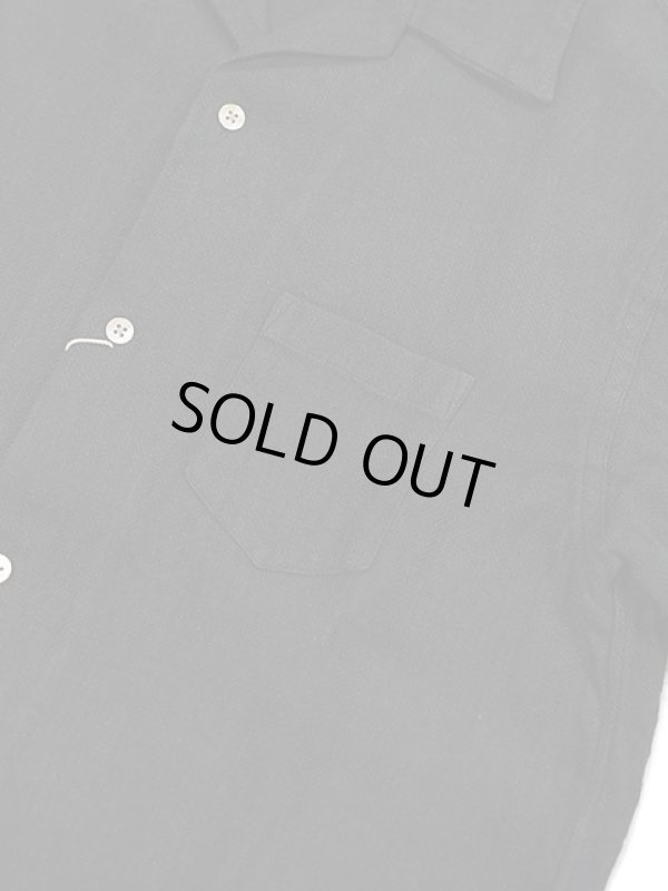 画像4: 【 ORGUEIL（オルゲイユ） 】　リネンオープンカラーシャツ [ Linen Open Collar Shirt ] [ Black ]