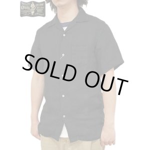 画像: 【 ORGUEIL（オルゲイユ） 】　リネンオープンカラーシャツ [ Linen Open Collar Shirt ] [ Black ]