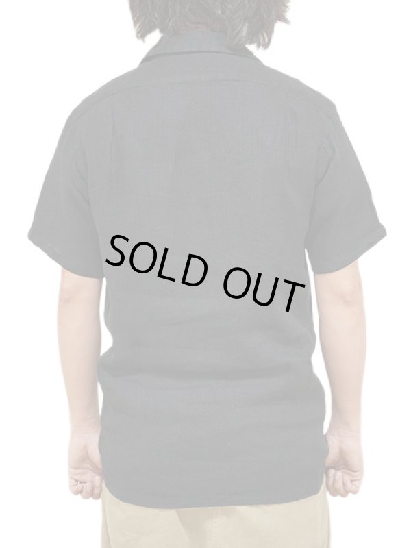 画像2: 【 ORGUEIL（オルゲイユ） 】　リネンオープンカラーシャツ [ Linen Open Collar Shirt ] [ Black ]