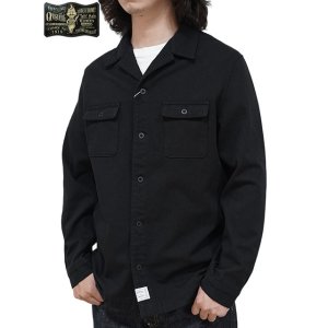 画像: 【 ORGUEIL（オルゲイユ） 】 CPO シャツ [ Wool CPO Shirt ] [ BLACK ]