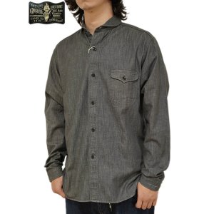 画像: 【 ORGUEIL（オルゲイユ） 】 7oz. デニムショールカラーシャツ [ SHAWL COLLAR SHIRTS ] [ GRAY ]