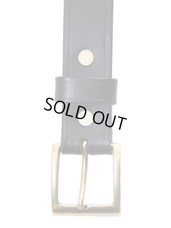 画像2: 【 ORGUEIL（オルゲイユ） 】　ベンズレザーレザーベルト　[ Benz Leather Belt ]　[ BLACK ]