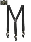 画像1: 【 ORGUEIL（オルゲイユ） 】 クラシックスタイルサスペンダー [ CLASSIC STYLE SUSPENDER ] [ 35mm ] [ BLACK ]