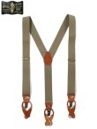 画像1: 【 ORGUEIL（オルゲイユ） 】 ミリタリーサスペンダー [ MILITARY SUSPENDER ] [ 35mm ] [ GREEN ]