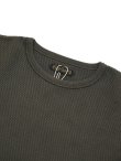 画像3: 【 ORGUEIL（オルゲイユ） 】 竹目サーマルクルーネックTシャツ [ Thermal Crew Neck T-Shirt ] [ Charcoal ]