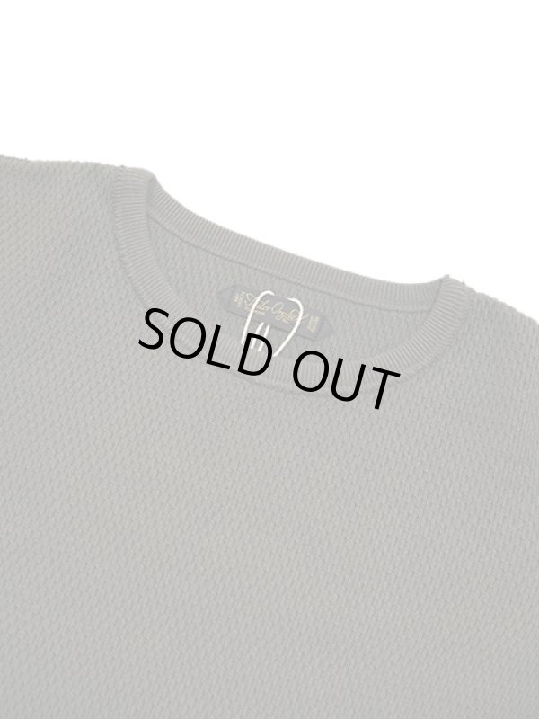 画像3: 【 ORGUEIL（オルゲイユ） 】 竹目サーマルクルーネックTシャツ [ Thermal Crew Neck T-Shirt ] [ Charcoal ]