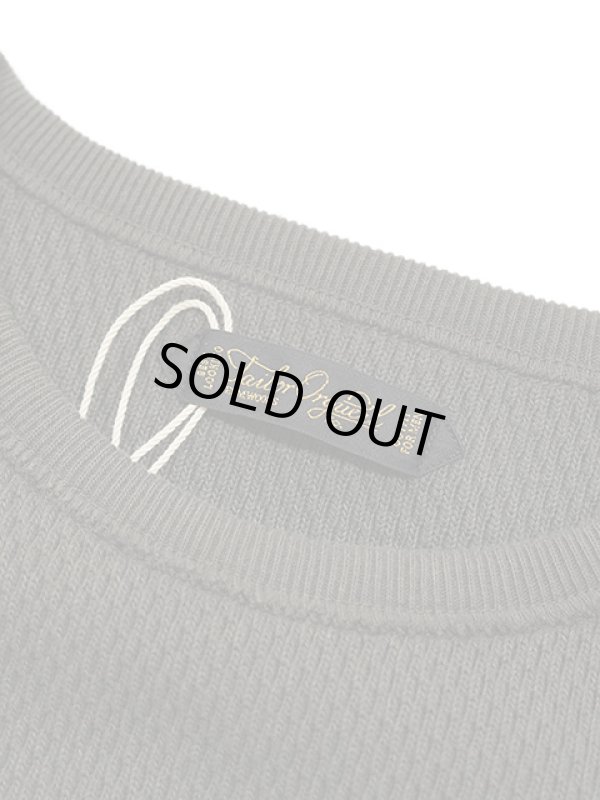 画像4: 【 ORGUEIL（オルゲイユ） 】 竹目サーマルクルーネックTシャツ [ Thermal Crew Neck T-Shirt ] [ Charcoal ]