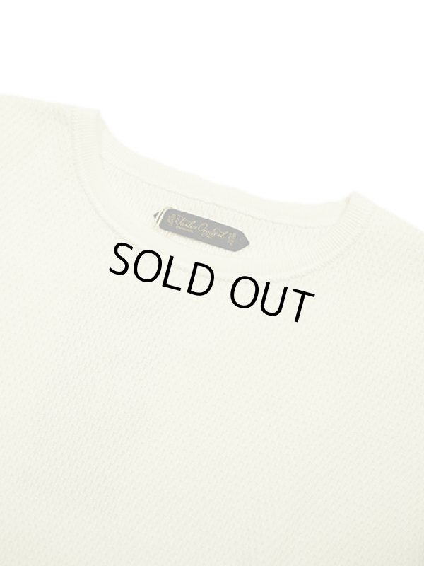 画像3: 【 ORGUEIL（オルゲイユ） 】 竹目サーマルクルーネックTシャツ [ Thermal Crew Neck T-Shirt ] [ White ]