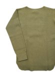 画像2: 【 ORGUEIL（オルゲイユ） 】 竹目サーマルヘンリーネックTシャツ [ Thermal Henry Neck T-Shirt ] [ Khaki ]