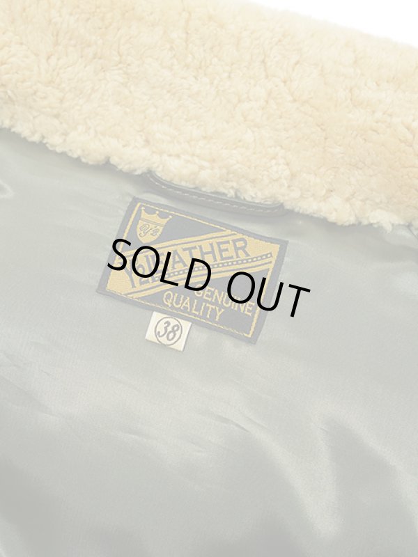 画像14: 【 Y'2 LEATHER（ワイツーレザー） 】　ムートン x ホースハイドダウンベスト [ Mouton × Oil Soft Horse ] [ Yellow x Olive ]