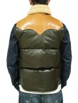 画像2: 【 Y'2 LEATHER（ワイツーレザー） 】　ムートン x ホースハイドダウンベスト [ Mouton × Oil Soft Horse ] [ Yellow x Olive ]