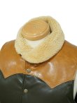 画像5: 【 Y'2 LEATHER（ワイツーレザー） 】　ムートン x ホースハイドダウンベスト [ Mouton × Oil Soft Horse ] [ Yellow x Olive ]