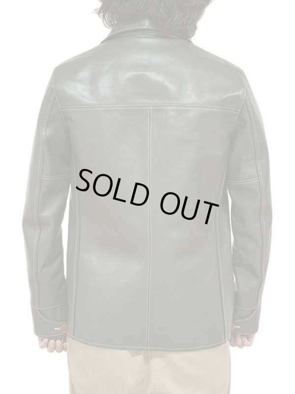 画像2: 【 25周年限定モデル 】 【 Y'2 LEATHER（ワイツーレザー） 】　ヴィンテージホースライトカーコート [ Vintage Horse Light ] [ OLIVE ]