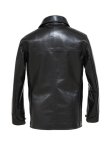 画像4: 【 25周年限定モデル 】 【 Y'2 LEATHER（ワイツーレザー） 】　ヴィンテージホースライトカーコート [ Vintage Horse Light ] [ BLACK(茶芯) ]