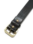 画像4: 【 Pherrow's（フェローズ） 】　サドルレザーシングルピンベルト [ BRASS BUCKLE ] [ BLACK ]